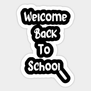 Welcome back to school Sticker